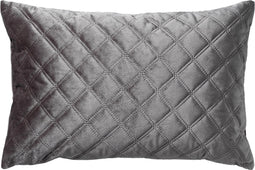 Dutch Decor NIELS - Kussenhoes velvet Charcoal Gray 40x60 cm - grijs - met rits