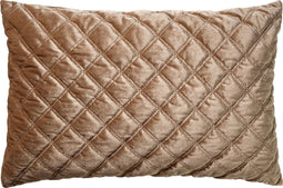 Dutch Decor NIELS - Sierkussen velvet Gilded Beige 40x60 cm - Inclusief binnenkussen