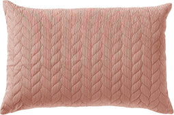 Dutch Decor NORA - Kussenhoes 40x60 cm - 3D patroon - heerlijk zacht - Cork - roze - met rits - zonder binnenkussen