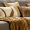 Dutch Decor OAKLYN - Kussenhoes 30x50 cm - met subtiel bloemmotief - Affogato - bruin - met rits - zonder binnenkussen