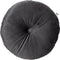 Dutch Decor - OLLY - Sierkussen rond velvet Ø40 cm - Charcoal Gray - antraciet