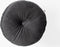 Dutch Decor - OLLY - Sierkussen rond velvet Ø40 cm - Charcoal Gray - antraciet