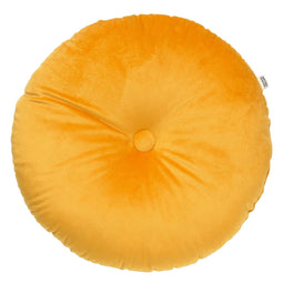 Dutch Decor - OLLY - Sierkussen rond velvet Ø40 cm - Golden Glow - geel