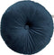 Dutch Decor - OLLY - Sierkussen rond velvet Ø40 cm - Insignia Blue - donkerblauw