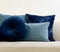 Dutch Decor - OLLY - Sierkussen rond velvet Ø40 cm - Insignia Blue - donkerblauw