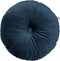 Dutch Decor - OLLY - Sierkussen rond velvet Ø40 cm - Insignia Blue - donkerblauw