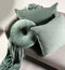 Dutch Decor - OLLY - Sierkussen rond velvet Ø40 cm - Jadeite - lichtgroen
