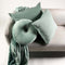 Dutch Decor - OLLY - Sierkussen rond velvet Ø40 cm - Jadeite - lichtgroen
