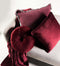 Dutch Decor - OLLY - Sierkussen rond velvet Ø40 cm - Merlot - rood