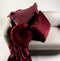 Dutch Decor - OLLY - Sierkussen rond velvet Ø40 cm - Merlot - rood