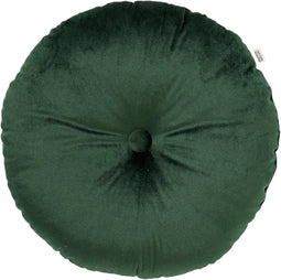 Dutch Decor - OLLY - Sierkussen rond velvet Ø40 cm - Mountain View - donkergroen