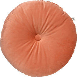 Dutch Decor - OLLY - Sierkussen rond velvet Ø40 cm - Muted Clay - roze