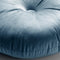 Dutch Decor - OLLY - Sierkussen rond velvet Ø40 cm - Provincial Blue - lichtblauw