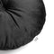 Dutch Decor - OLLY - Sierkussen rond velvet Ø40 cm - Raven - zwart