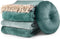 Dutch Decor - OLLY - Sierkussen rond velvet Ø40 cm - Sagebrush Green - groen