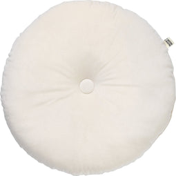 Dutch Decor - OLLY - Sierkussen rond velvet Ø40 cm - Snow White - wit