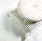 Dutch Decor - OLLY - Sierkussen rond velvet Ø40 cm - Snow White - wit