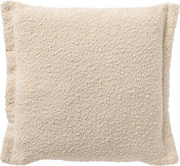 Dutch Decor OTIS - Kussenhoes 45x45 cm - effen kleur - unieke stof - Snow White - wit - met rits - zonder binnenkussen