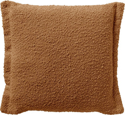 Dutch Decor OTIS - Kussenhoes 45x45 cm - effen kleur - unieke stof - Tobacco Brown - bruin - met rits - zonder binnenkussen
