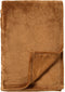 Dutch Decor - OWEN - Plaid 130x160 cm - coral fleece deken - heerlijk zacht - Tobacco Brown - bruin