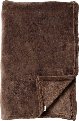Dutch Decor - OWEN - Plaid 130x160 cm - coral fleece deken - heerlijk zacht - Chocolate Martini - donkerbruin
