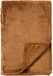 Dutch Decor - OWEN - Plaid 130x160 cm - coral fleece deken - heerlijk zacht - Tobacco Brown - bruin