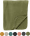 Dutch Decor - PABLO - Plaid 150x200 cm - 100% polyester - fleece terrasplaid - Olive Branch - olijfgroen