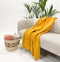 Dutch Decor - PABLO - Plaid 150x200 cm - 100% polyester - fleece terrasplaid - Golden Glow - geel