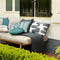Dutch Decor - PABLO - Plaid 150x200 cm - 100% polyester - fleece terrasplaid - Charcoal Gray - antraciet
