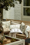Dutch Decor PACIFIC - Kussenhoes 30x50 cm - schelpenprint - Snow White - wit en beige - met rits - zonder binnenkussen
