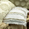 Dutch Decor PACIFIC - Kussenhoes 30x50 cm - schelpenprint - Snow White - wit en beige - met rits - zonder binnenkussen