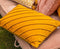 Dutch Decor PACO - Sierkussen velvet 40x60 cm Golden Glow - geel - Inclusief binnenkussen