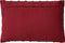 Dutch Decor PACO - Sierkussen velvet 40x60 cm Merlot - rood - Inclusief binnenkussen