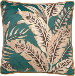 Dutch Decor PALMER - Kussenhoes velvet Sagebrush Green 45x45 cm - groen - met rits - zonder binnenkussen