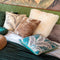 Dutch Decor PALMER - Sierkussen velvet Sagebrush Green 45x45 cm - groen - Inclusief binnenkussen