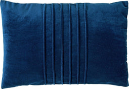 Dutch Decor PAX - Kussenhoes velvet 40x60 cm Insignia Blue - donkerblauw - met rits - zonder binnenkussen