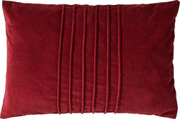 Dutch Decor PAX - Kussenhoes velvet 40x60 cm Merlot - rood - met rits - zonder binnenkussen