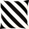 Dutch Decor PEBBE - Kussenhoes velvet 45x45 cm - raven - zwart - wit - strepen - met rits - zonder binnenkussen