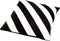 Dutch Decor PEBBE - Kussenhoes velvet 45x45 cm - raven - zwart - wit - strepen - met rits - zonder binnenkussen