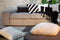 Dutch Decor PEBBE - Kussenhoes velvet 45x45 cm - raven - zwart - wit - strepen - met rits - zonder binnenkussen
