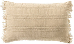Dutch Decor PEDRO - Kussenhoes 40x60 cm van 60% recycled katoen - Natural - beige - met rits - zonder binnenkussen