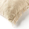 Dutch Decor PEDRO - Sierkussen 40x60 cm met kussenhoes van 60% recycled katoen - Natural - beige - Inclusief binnenkussen