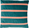 Dutch Decor PEMM - Kussenhoes Sierkussen velvet 45x45 cm - sagebrush green - groen - roze strepen - color blocking - met rits - zonder binnenkussen