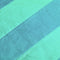 Dutch Decor PEMM - Kussenhoes velvet 45x45 cm - Beveled Glass - groen - blauwe streepjes - met rits - zonder binnenkussen