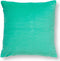 Dutch Decor PEMM - Kussenhoes velvet 45x45 cm - Beveled Glass - groen - blauwe streepjes - met rits - zonder binnenkussen