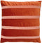 Dutch Decor PEMM - Kussenhoes velvet 45x45 cm - Potters Clay - oranje - roze streepjes - met rits - zonder binnenkussen