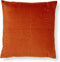 Dutch Decor PEMM - Kussenhoes velvet 45x45 cm - Potters Clay - oranje - roze streepjes - met rits - zonder binnenkussen