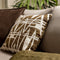 Dutch Decor PEPE - Kussenhoes 45x45 cm - 100% katoen - geweven print - Military Olive - groen - met rits - zonder binnenkussen