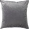 Dutch Decor PHILLY - Kussenhoes velvet 45x45 cm - Charcoal Gray - antraciet - met rits