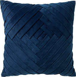 Dutch Decor PHILLY - Kussenhoes velvet 45x45 cm - Insignia Blue - donkerblauw - met rits - zonder binnenkussen